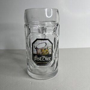 GORDON BIERSCH .5 L Heavy Dimpled Glass Beer Stein Mug